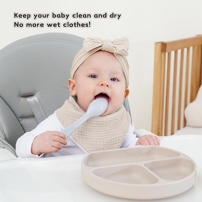 Susurration Muslin Baby Drool Bibs 6Pack Soft Triangular Adjustable Baby - Image 5