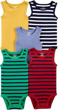 Carter's Baby Boys 5-Pack Original Short Sleeve Bodysuits by Carters