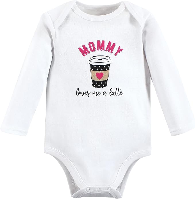 Hudson Baby Baby Girls' Cotton Long-sleeve Bodysuits 3-pack - Image 3