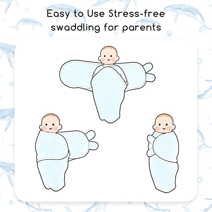 Cotton Swaddles for Newborn, Baby Newborn Swaddle 0-3 Month | 2-Pack Soft - Image 6