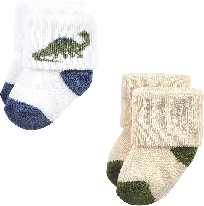 Hudson Baby Baby 8-pack Cotton Rich Newborn and Terry Socks - Image 5