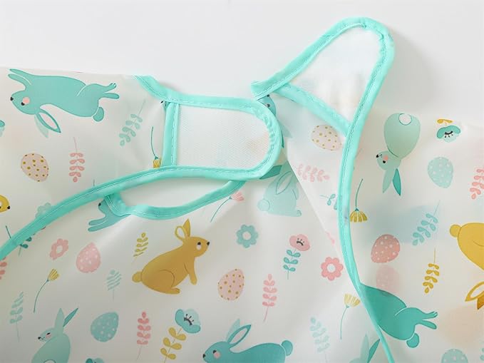 3 Pcs Waterproof Long Sleeves Baby Bibs Weaning Smock Bib 3-24 Months - Image 6