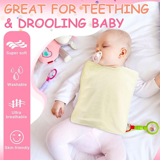 Hercicy Full Coverage Pullover Toddler Baby Bibs | Terry Cloth Bibs - Image 4