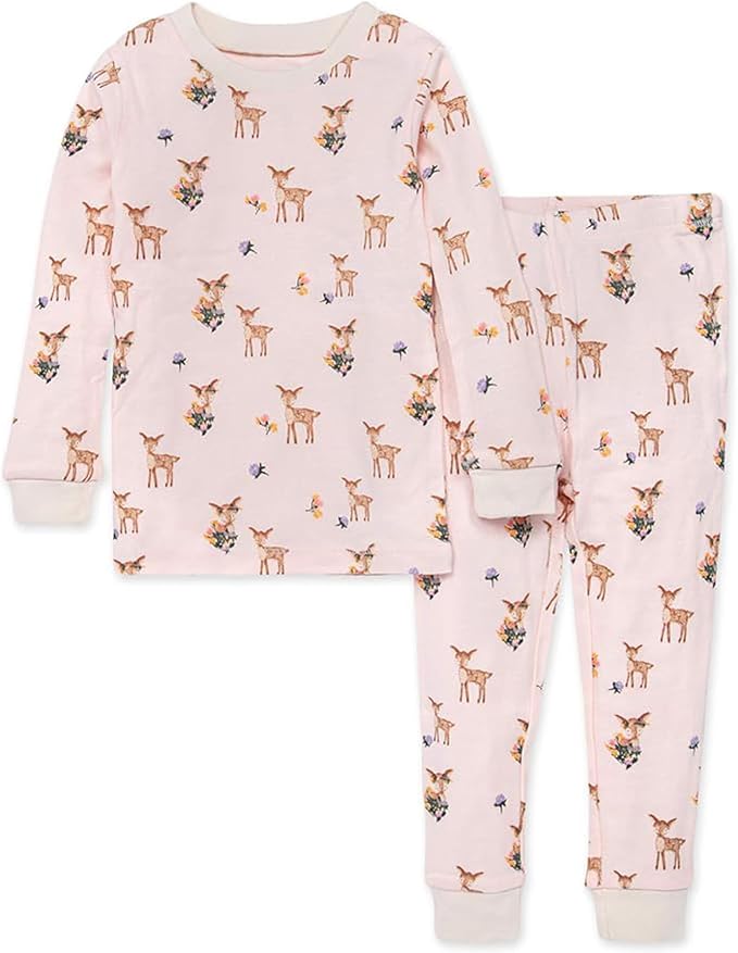 Burt's Bees Baby Girls Organic Cotton Pajamas, Toddler PJ Set, 2-PC | Soft by BurtsBeesBaby