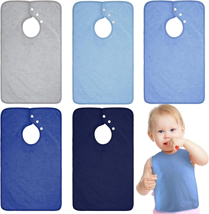 Hercicy Full Coverage Pullover Toddler Baby Bibs | Terry Cloth Bibs by Hercicy