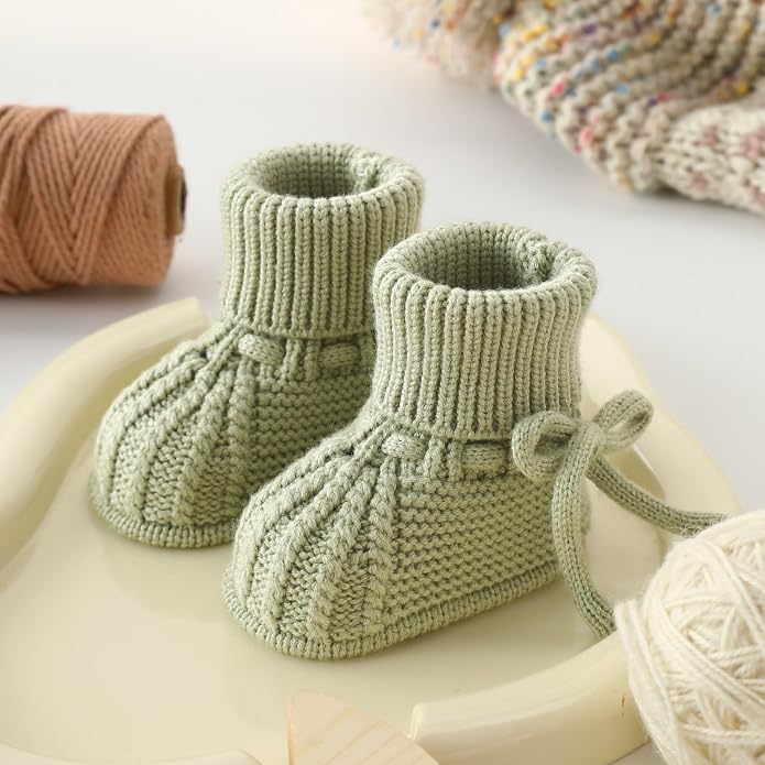 Baby Booties Soft Knit Baby Shoes - Image 2