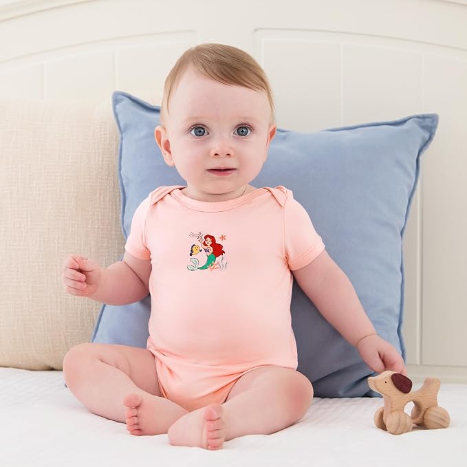 Disney Baby Viscose Made from Bamboo 3-Pack Bodysuits Set Newborn to Infant - Image 2