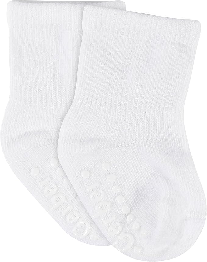 Gerber baby-boys 8-pack Wiggle-proof Jersey Crew Socks - Image 2
