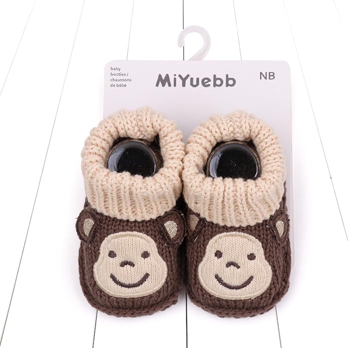 Infant Baby Boys Girls Knitted Booties Soft Cute First Walking Socks Shoes | - Image 2
