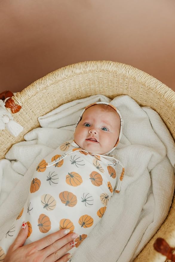 Copper Pearl Swaddle Blankets for Newborns | Soft Stretchy Receiving Blankets - Image 5