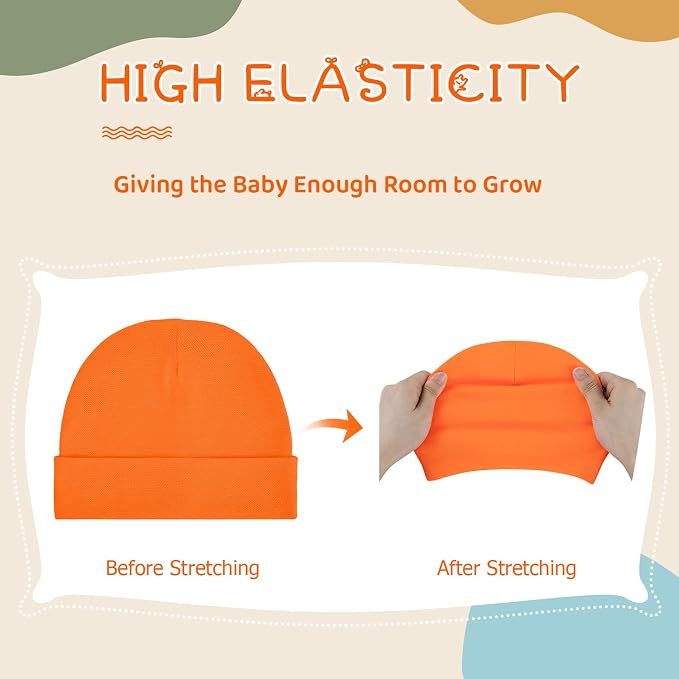 Century Star Cotton Newborn Baby Beanie Hats and Mittens Set Infant Hats - Image 5