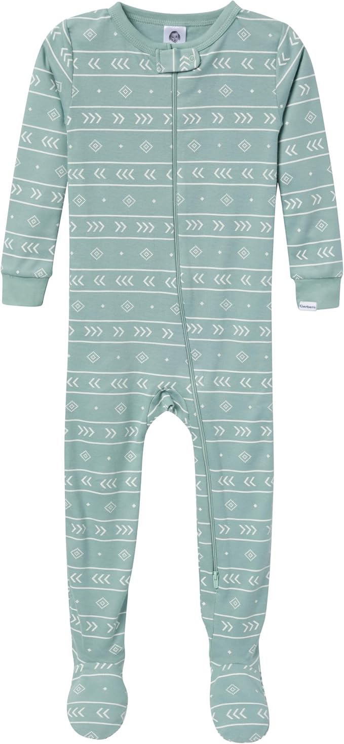 Gerber Baby Boys 4-Pack Footed Pajamas - Image 3