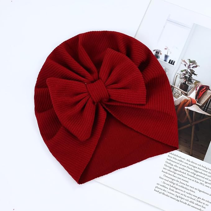 Cinaci 4 Pieces Baby Girls Turban Hats - Image 7