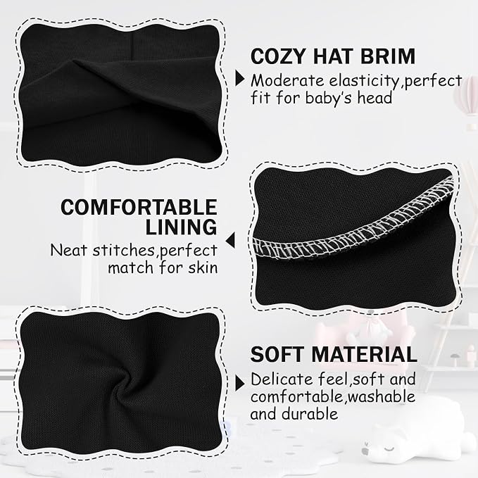 Century Star Baby Beanie Hats Newborn Infant Toddler Beanies - Image 2