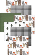 Little Treasure Hudson Baby Cotton Poly Flannel Receiving Blankets Multipack by HudsonBaby