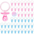 72 Pcs Baby Shower Pacifiers, 2.75’’ Plastic Pacifiers for Baby Shower Game, Baby Shower Decoration DIY, Gender Reveal Party Table Scatter/Baby Shower Party Favors, Pink & Blue