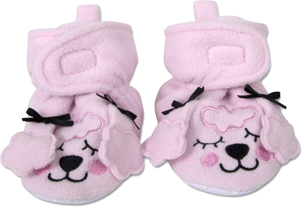 Cozy Fleece Baby Booties- Sherpa Baby Crib Booties Soft Soled Winter Shoes by BabyEssentialsNotJusttheBasics