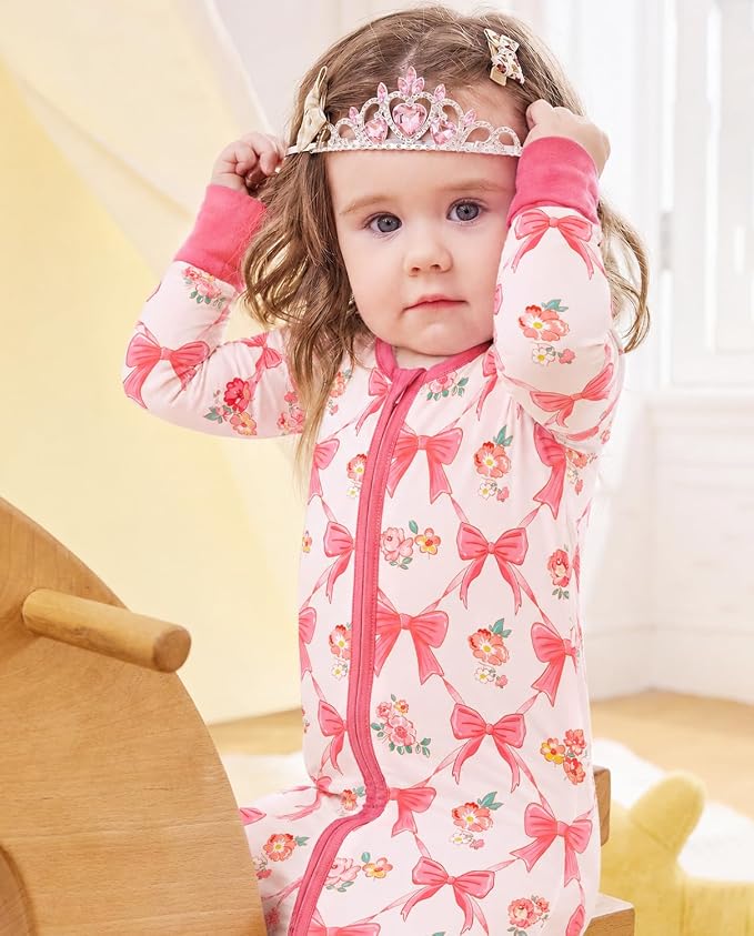 babee Reshinee Viscose derived from bamboo Baby Pajamas Convertible Footie - Image 2