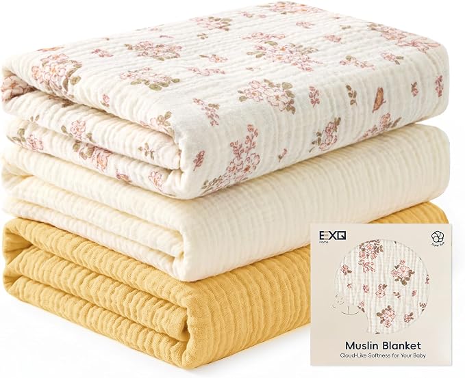 EXQ Home Muslin Swaddle Blankets by EXQHomeTexitleCoLtd