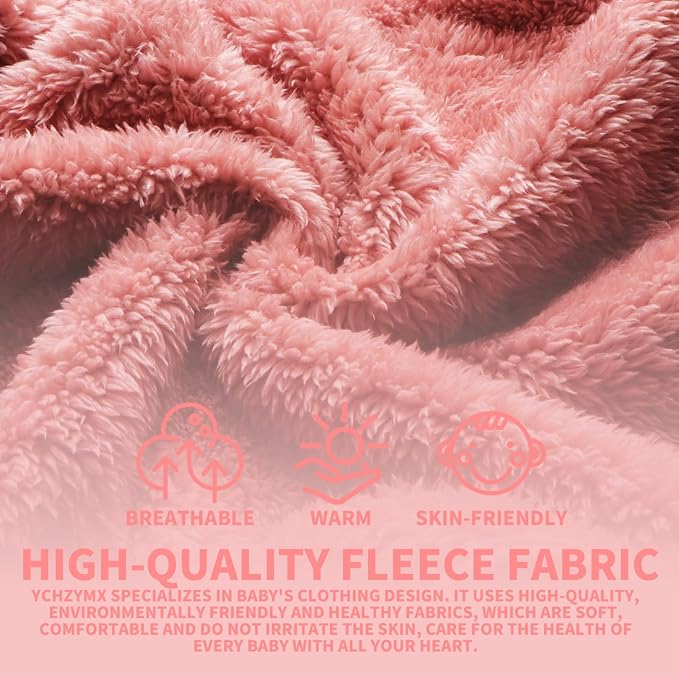Baby Girl Winter Warm Fleece Jacket Toddler Boy Sherpa Infant Sweater Coat | - Image 6