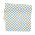 Ava + Oliver Vegan Leather Baby Changing Mat (16 X 30 in) - Multipurpose Wipeable and Portable Diaper Changing Pad - Foldable for Travel (Sky Checker)