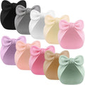 10 Pcs Preemie Hats Cotton Preemie Caps Bows Turban Premature Baby Boys Girls by Velmitten