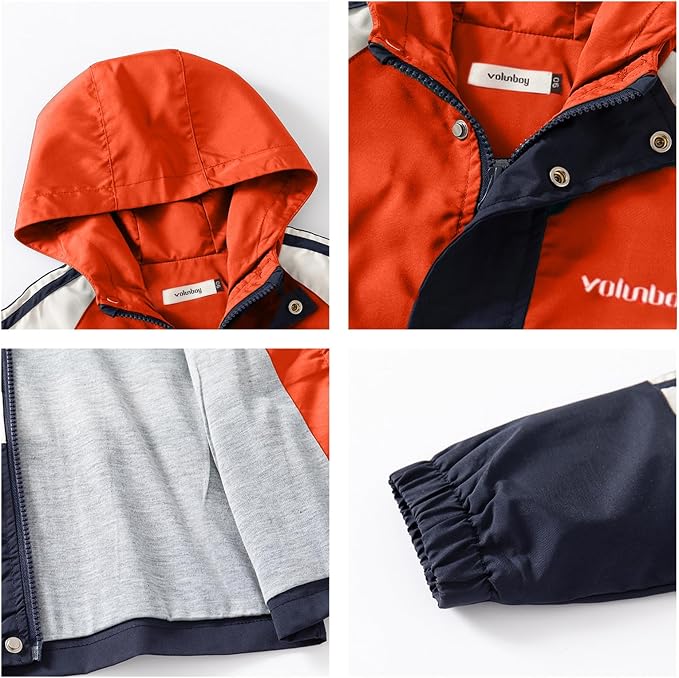 Volunboy Toddler Boys Spring Windbreaker Lightweight Jacket | baby boy - Image 4
