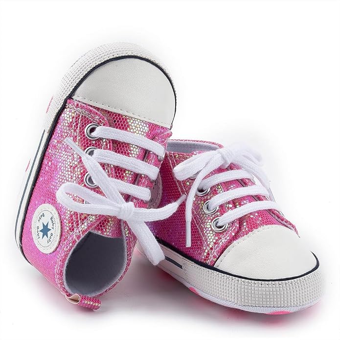 Unisex Baby Girls Boys Canvas High-top Shoes, Newborn Infant Anti-Slip Soft - Image 6