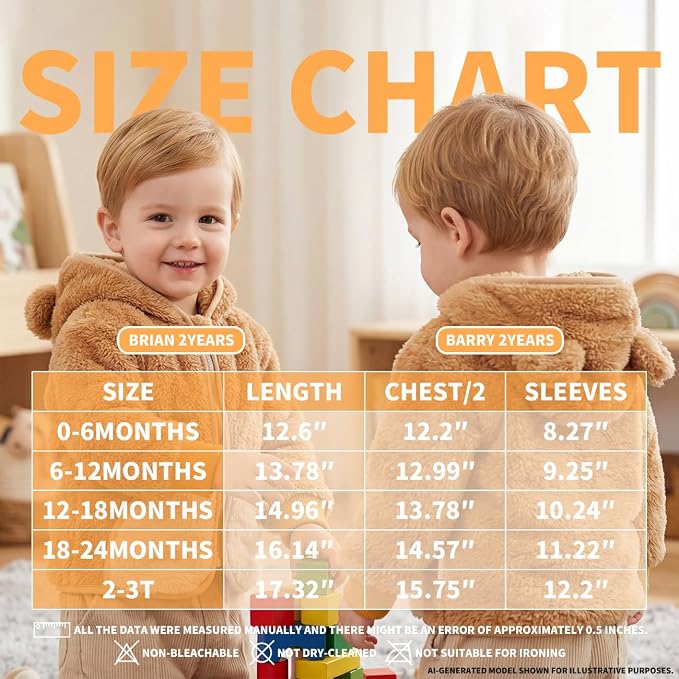 Baby Girl Winter Warm Fleece Jacket Toddler Boy Sherpa Infant Sweater Coat | - Image 7