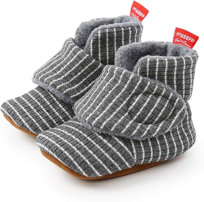 Ohwawadi Infant Baby Slippers Girls Boys Booties Warm Baby Socks Shoes Newborn - Image 6