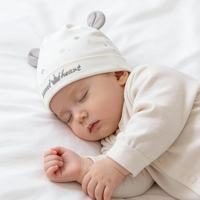 3 Pack Newborn Hats Infant Beanies - Image 2