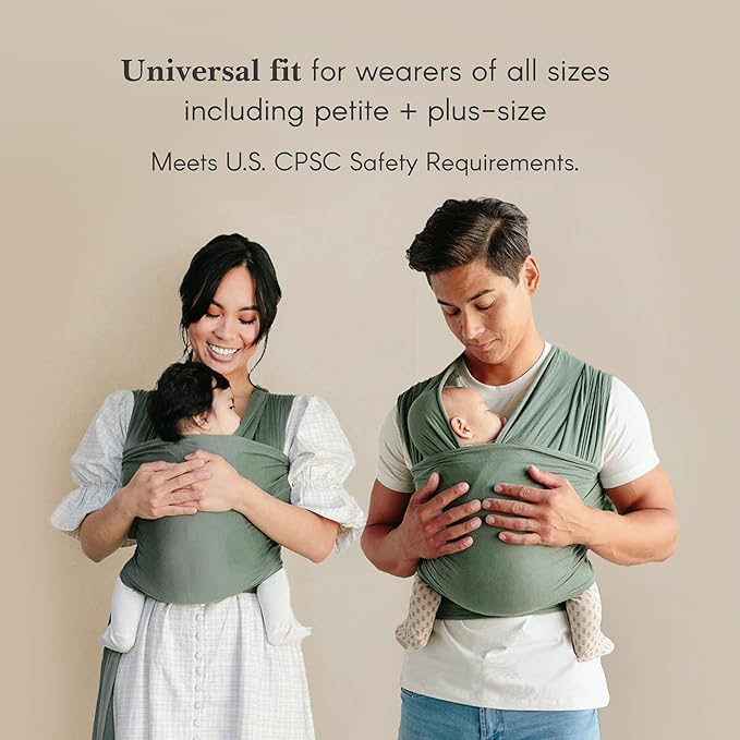 Solly Baby Wrap, Buttery-Soft Baby Carrier Newborn to Toddler 8-25 Lbs., Lightweight & Hands-Free Infant Sling Wrap, Breathable Summer Carrier, Baby Wearing & Postpartum Essential, New Mom Gift, Black
