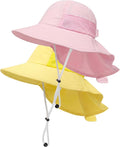 Toddler Baby Sun Hat Kids Summer Beach Essentials Adjustable Beach Hats by HONGTEYA