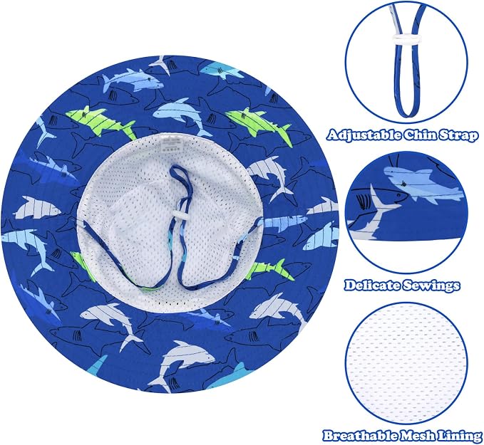 Sarfel Baby Sun Hat Summer Baby Boy Hats UPF 50+ Sun Protection Toddler Hat - Image 2