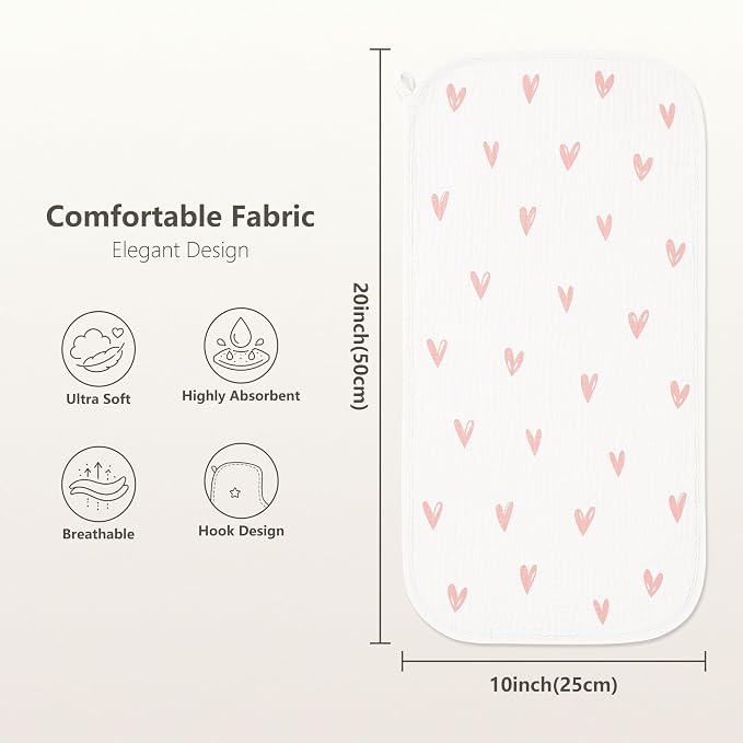 Susurration Muslin Burp Cloths, Soft Baby Burping Cloths - Image 2