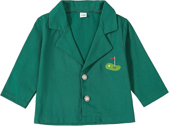 Baby Boy Jacket Toddler Golf Clothes Long Sleeve Lapel Button Down Top Infant by mlpeerw