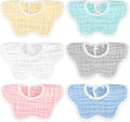 Accmor Muslin Baby Drool Bibs 6 Pack Baby Bandana Drool Bibs Soft Cotton Baby Bandana Bibs for Teething Drooling