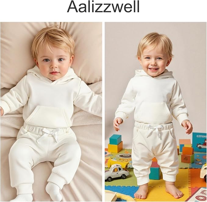 Aalizzwell Infant Baby Winter Hoodie Outfit - Image 2