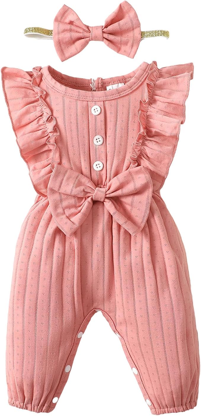 Mioglrie Newborn Baby Girl Clothes 1 Piece Infant Fall Winter Romper Outfit | by Mioglrie