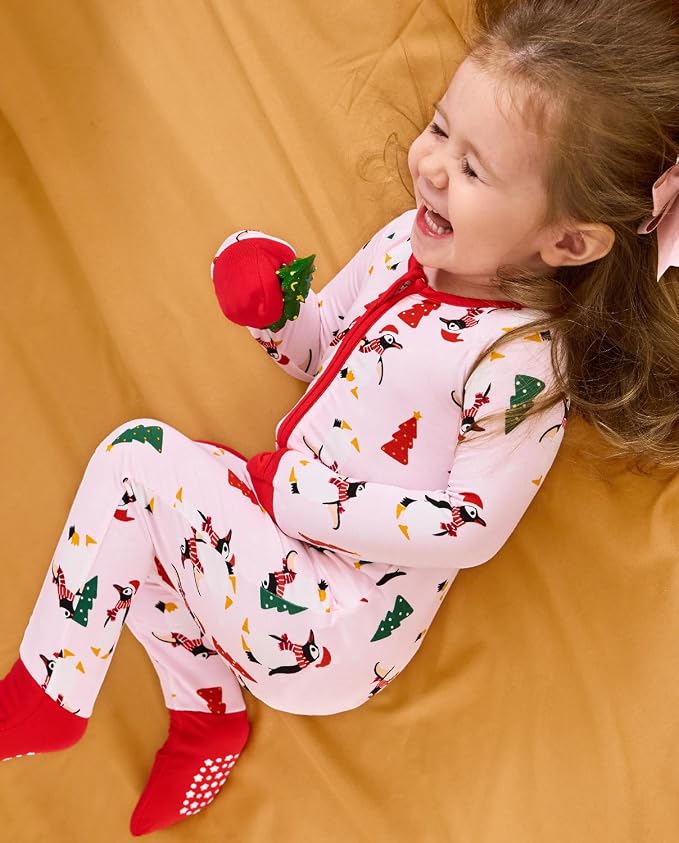 babee Reshinee Viscose Derived from Bamboo Baby Footie Pajamas Convertible - Image 5