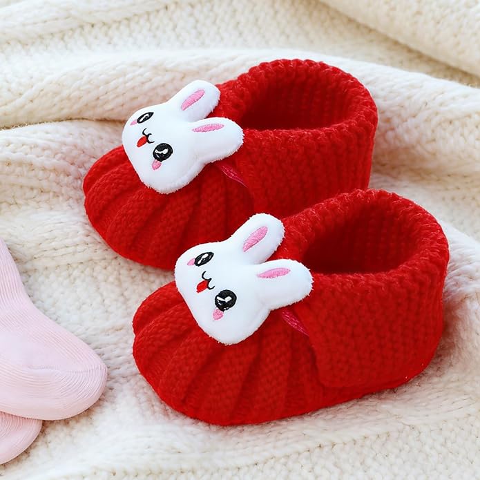 Infant Baby Boys Girls Knitted Booties Soft Cute First Walking Socks Shoes | - Image 2