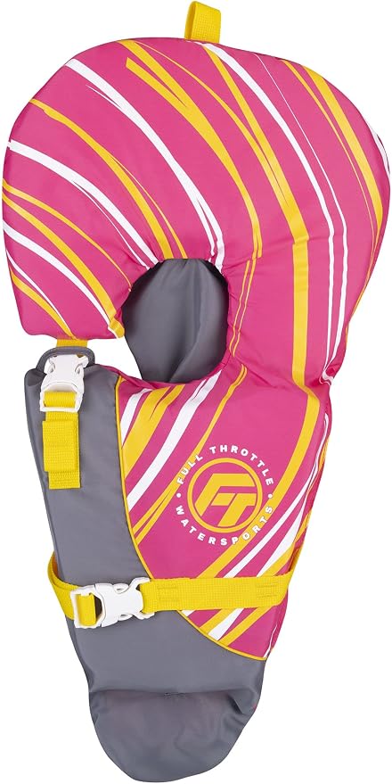Full Throttle Infant Baby-Safe USCG Approved Life Jacket by FullThrottleWatersports
