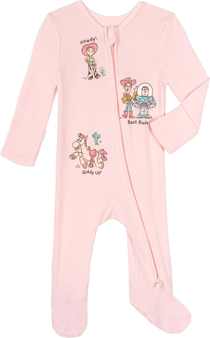 Disney Baby Girls' 2-Pack Footed Sleep N' Play Newborn to Infant - Image 3