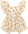 YOUNGER TREE Toddler Baby Girl Ruffled Sleeveless Romper Casual Summer Jumpsuit by YOUNGERTREE