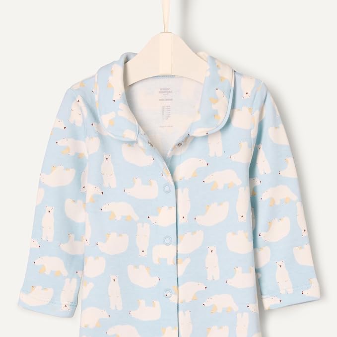 Amazon Essentials x Sofia Grainge Unisex Babies' Cotton Footless Sleepsuit - Image 4