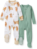 Burt's Bees Baby Boys Organic Cotton, Snug Fit Footed Sleeper Pajamas | by BurtsBeesBaby