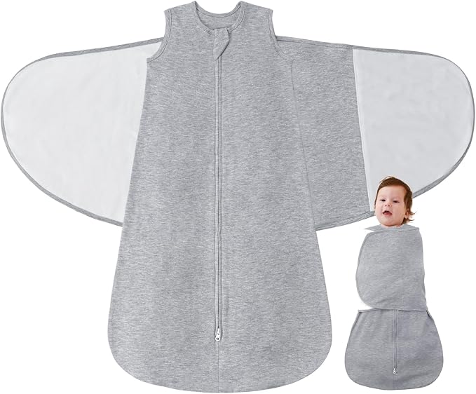 Baby Swaddle Sleep Sack, 1.0 Tog New-Parent-Friendly Swaddle by Lilbestie