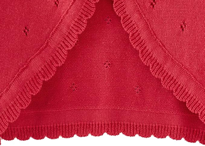 Toddler Girls Cardigan Sweater Bolero Shrug Baby Kids Long Sleeve Cropped Dress - Image 4