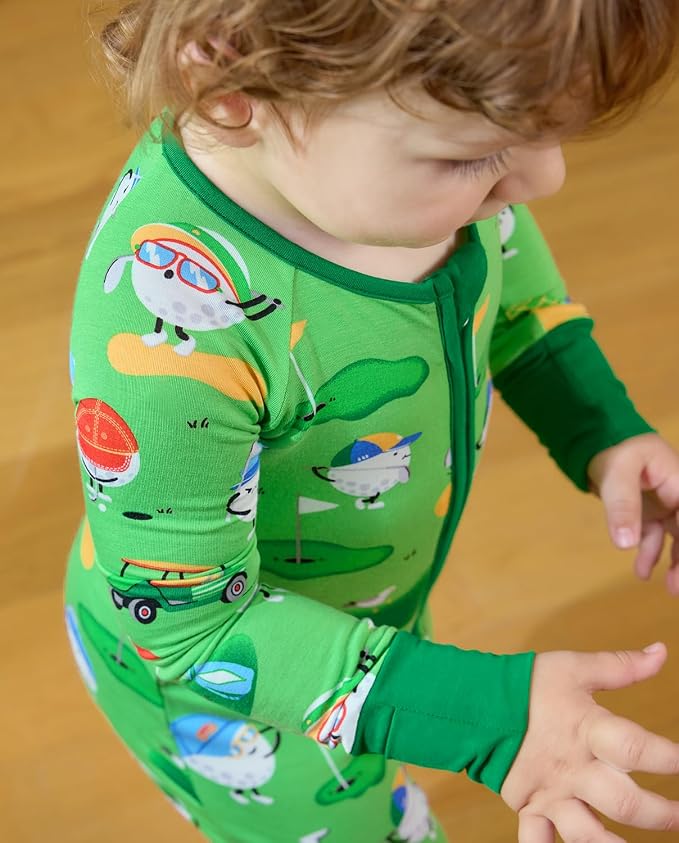 babee Reshinee Bamboo Viscose Baby Footie Pajama, Zipper Sleeper Boys Girls - Image 5