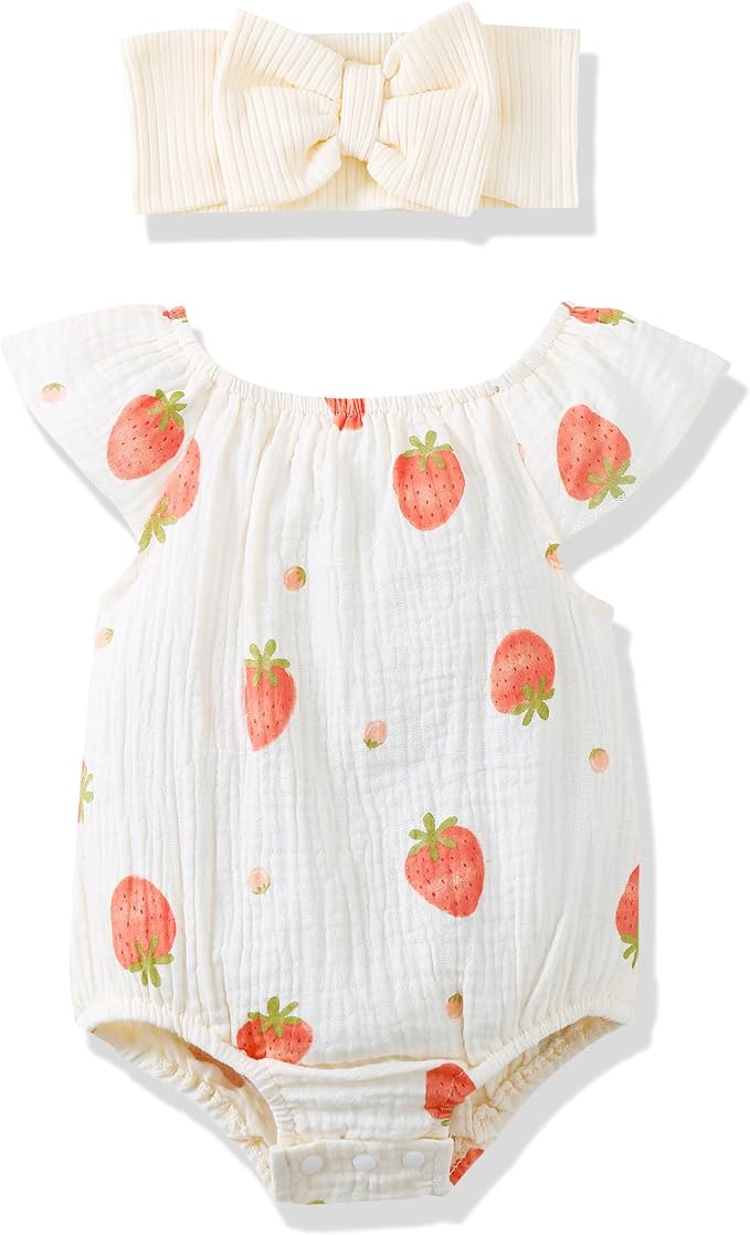 Renotemy Newborn Baby Girl Clothes Coming Home Summer Outfits Preemie-18M | by Renotemy